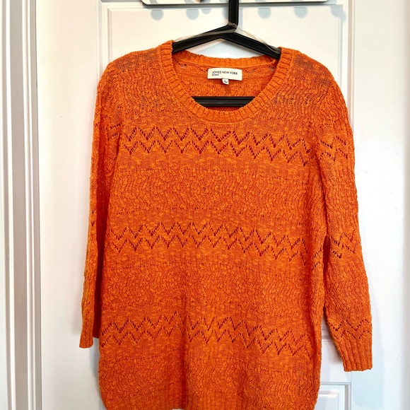 Jones New York Sweaters - Jones New York Women's Orange Sweater